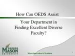 Enhancing Faculty Diversity: OEDS Recruitment Strategies - slide 1