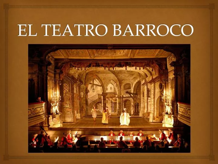 el teatro barroco