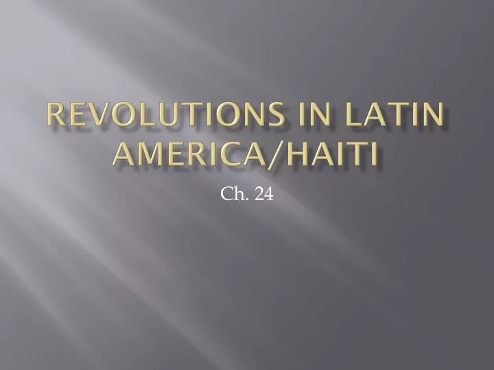 revolutions in latin america haiti