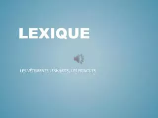 lexique
