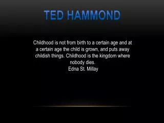 tED hAMMOND