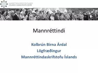 mannr ttindi