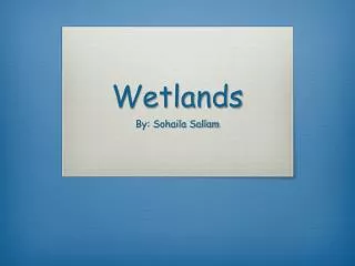 Wetlands