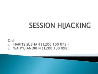 session hijacking