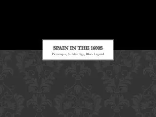 Spain in the 1600s