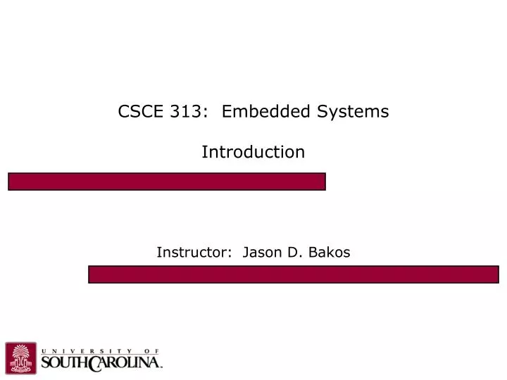 csce 313 embedded systems introduction