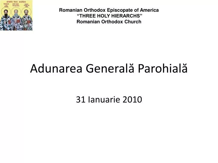 adunarea general parohial