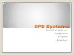 GPS Systems - slide 1