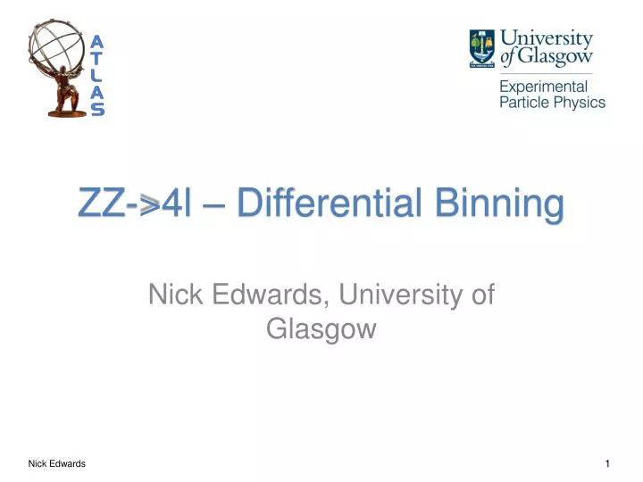 zz 4l differential binning