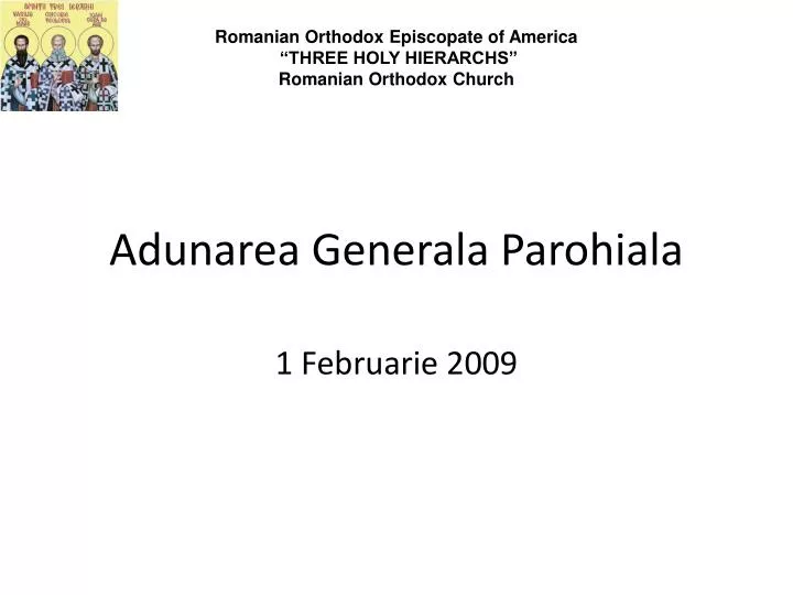 adunarea generala parohiala