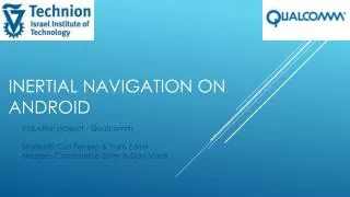 Inertial navigation on android