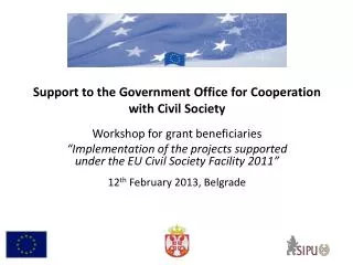 Support to the Government Office for Cooperation with Civil Society