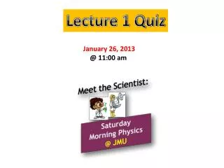 Lecture 1 Quiz