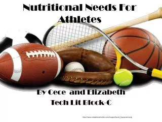 Nutritional Needs For Athletes