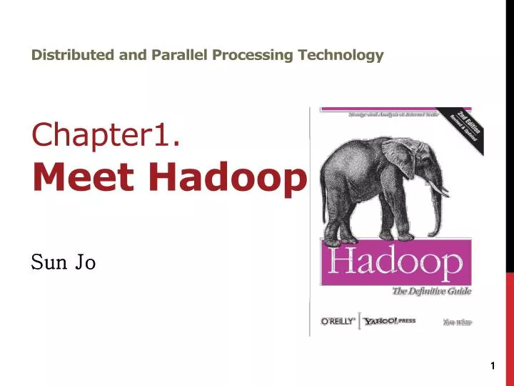 distributed and parallel processing technology chapter1 meet hadoop