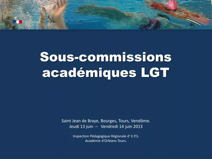 sous commissions acad miques lgt