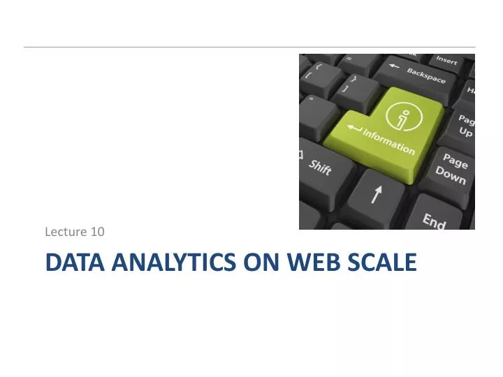 data analytics on web scale