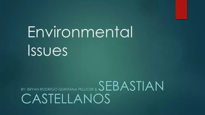 environmental i ssues