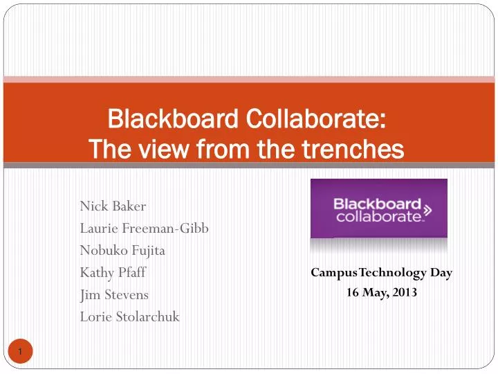 blackboard collaborate the view from the trenches