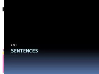 Sentences