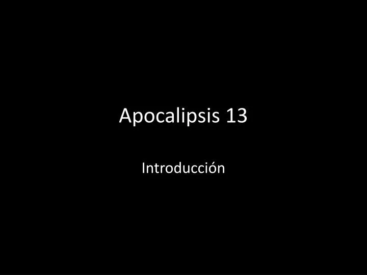 apocalipsis 13