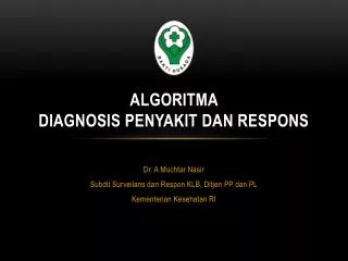 algoritma diagnosis penyakit dan respons