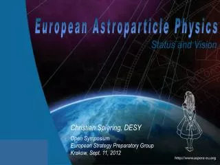 European Astroparticle Physics