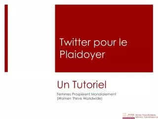 un tutoriel