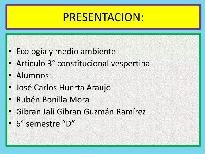 presentacion