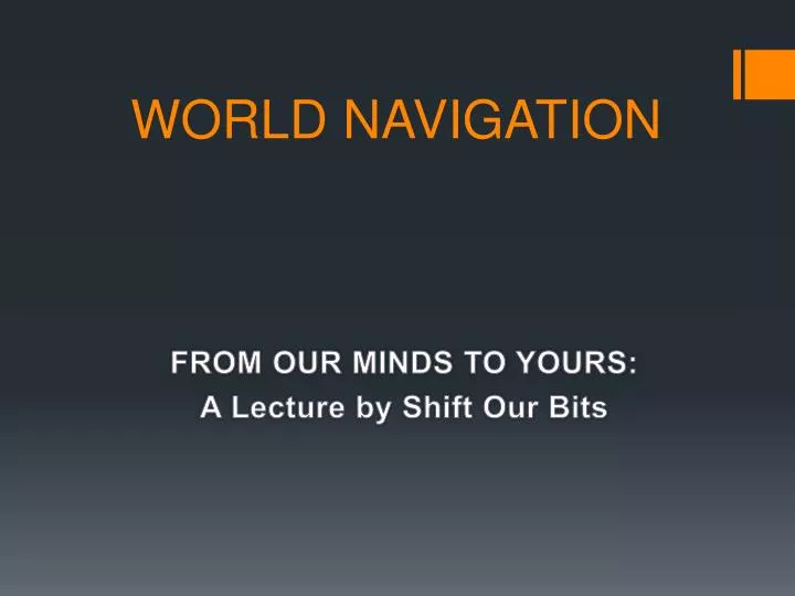 world navigation