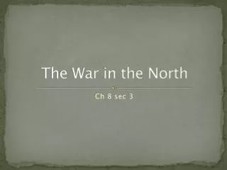 The War in the North