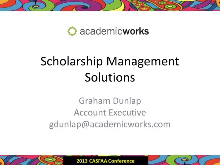 scholarship management solutions