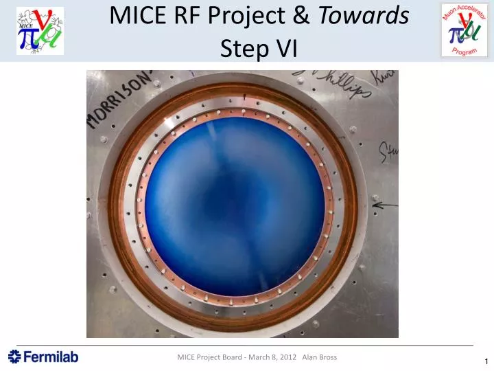 mice rf project towards step vi