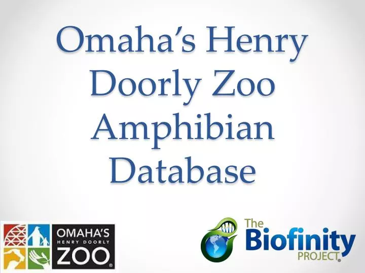 omaha s henry doorly zoo amphibian database