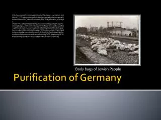 Purification of Germany