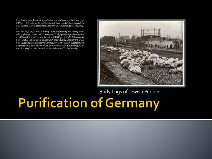 purification of germany