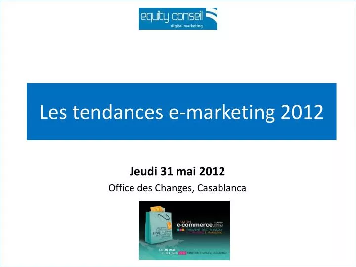 les tendances e marketing 2012