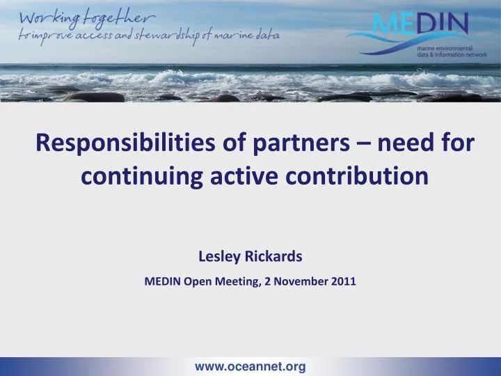 responsibilities of partners need for continuing active contribution