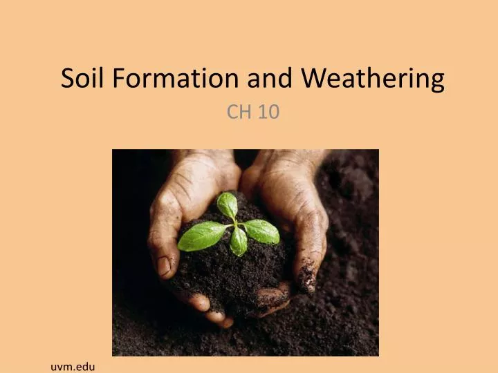 soil formation and weathering
