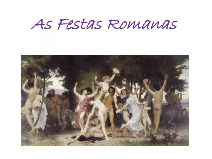 as festas romanas