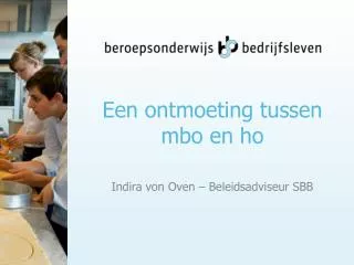 e en ontmoeting tussen mbo en ho
