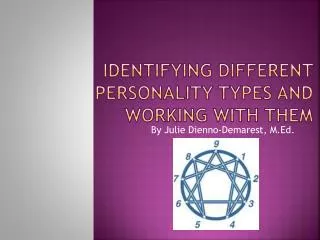 Identifying Different Personality Types and Working With Them