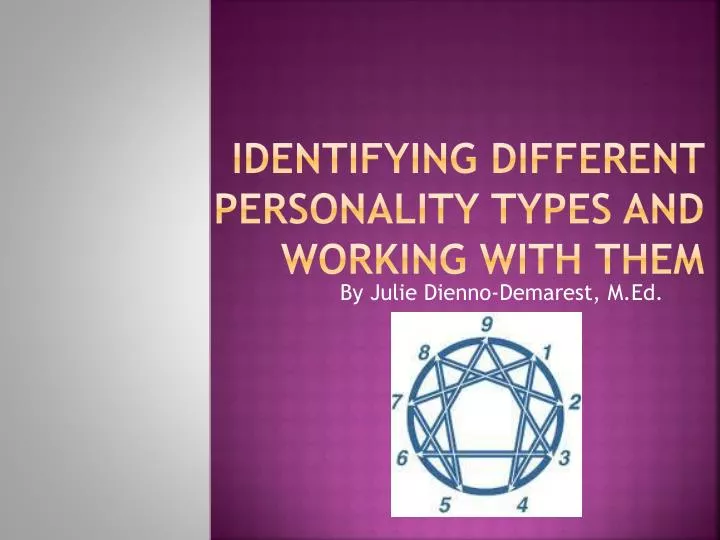 identifying different personality types and working with them