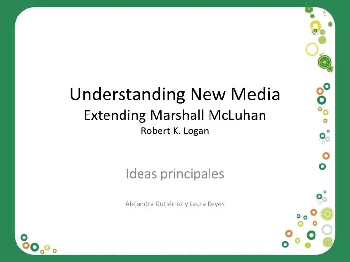 understanding new media extending marshall mcluhan robert k logan