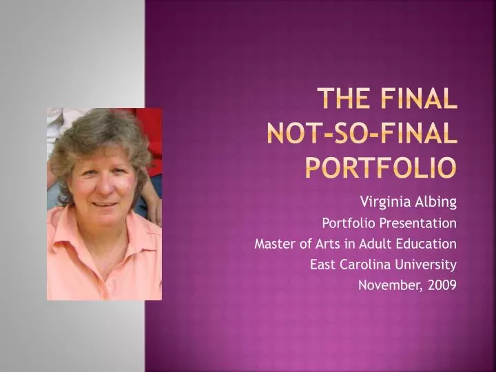 the final not so final portfolio