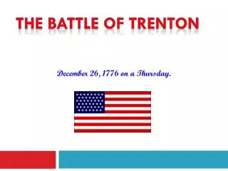 December 26, 1776 on a Thursday.