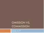 Omission vs. Commission - slide 1