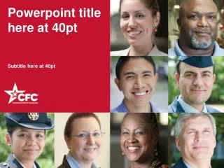 powerpoint title here at 40pt