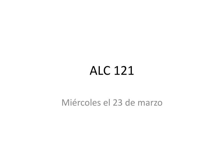 alc 121