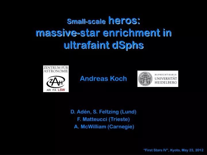 small scale heros massive star enrichment in ultrafaint dsphs
